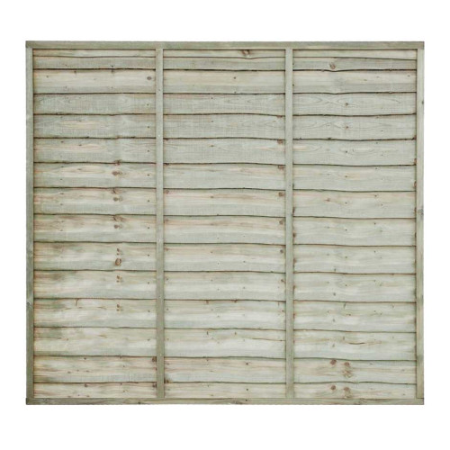 6FT x 5FT 6 Inch Waney Lap Fence Panel (Pack of 25)