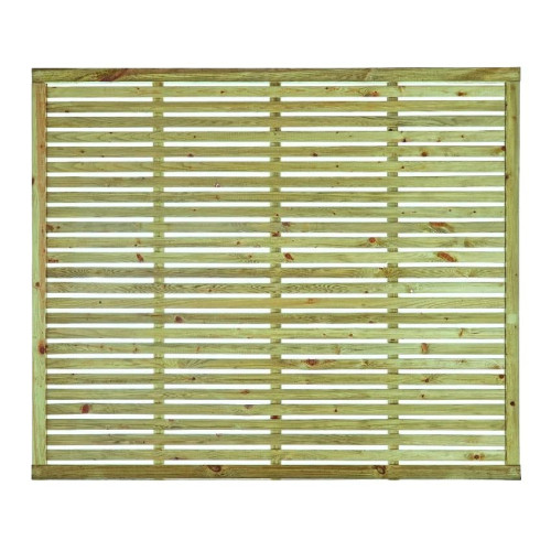 6FT x 5FT Horizontal Single Slatted Fence Panel (Pack of 24)